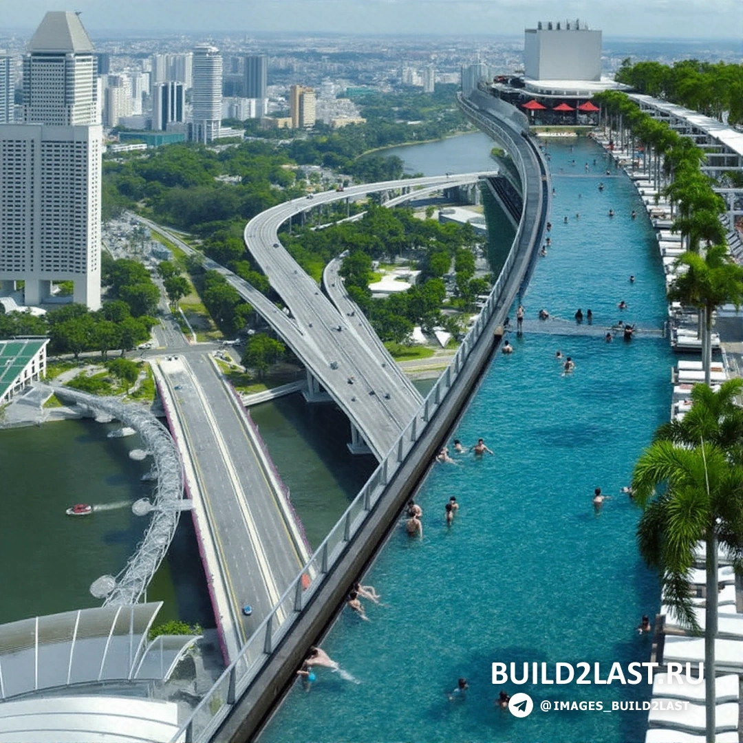 ����������� ����� ����� Marina Bay Sands � ������ � ����������� ���������� �������.
